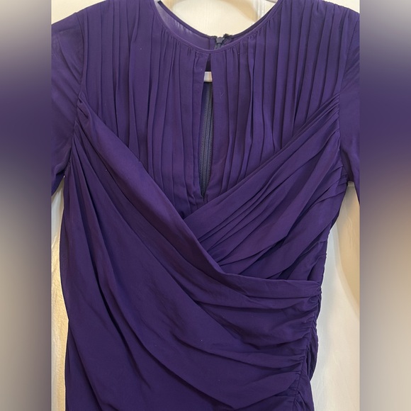 Purple Rouched Dress - Picture 2 of 3